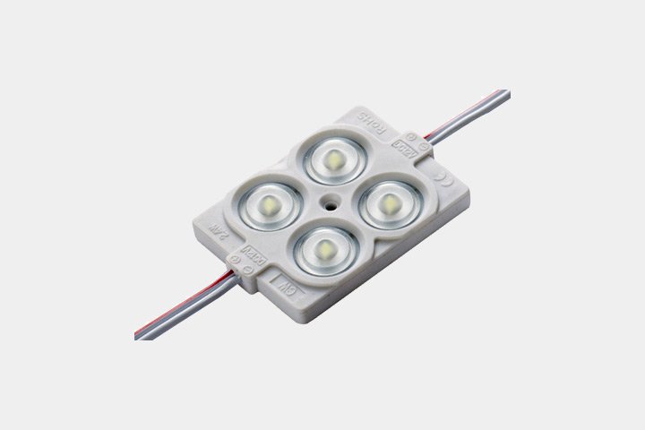 Modulo 4 LED 2835 con lente